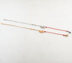 Titanium Steel Dog Heart Red Rope Bracelet for Couples