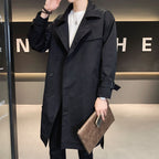Men's Chinese Trench Coat - Simple Spring/Autumn Style
