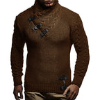 Men's Solid Color Long Sleeve Turtleneck Sweater