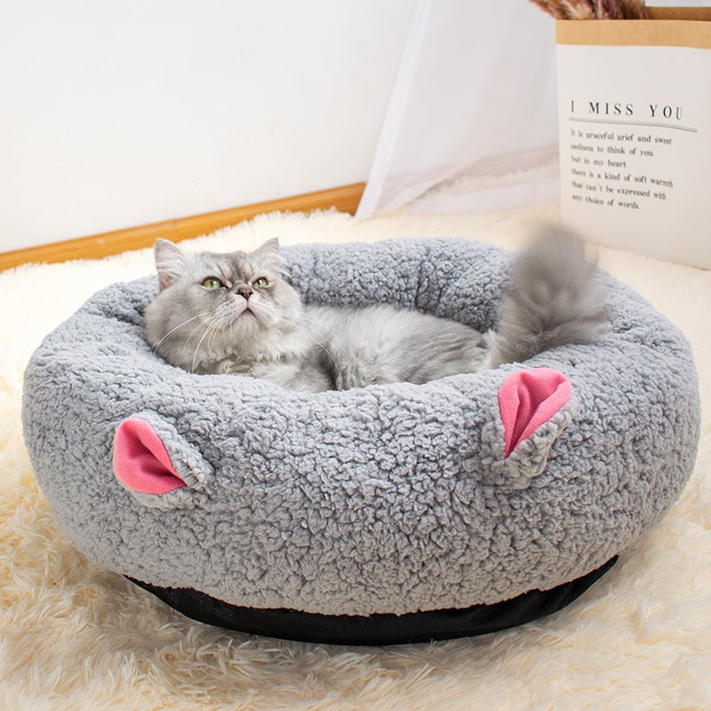 Lamb Wool Round Deep Sleep Pet Cat Litter
