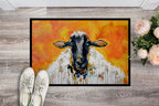 Peach Wool Sheep Doormat