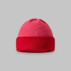 Retro Color Block Wool Hat for Women | Embroidered Cap
