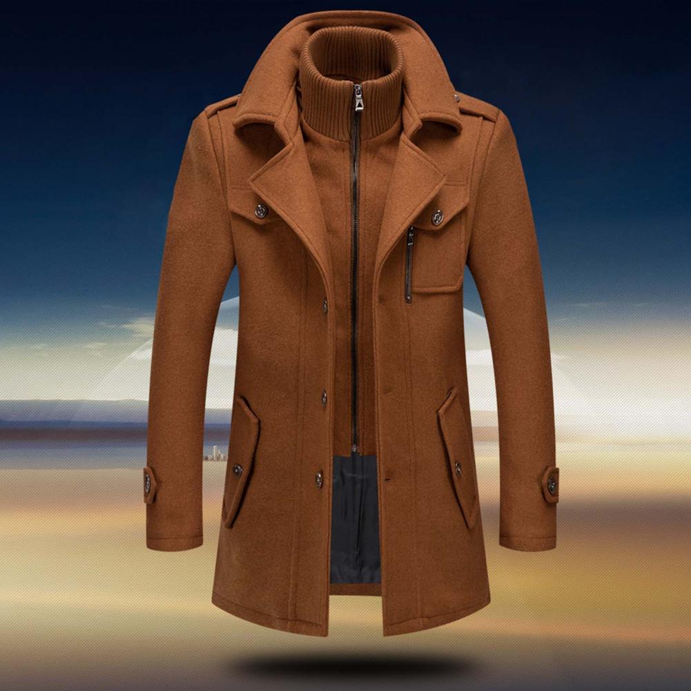 Men's Double Collar Zipper Jacket for Travel and Style