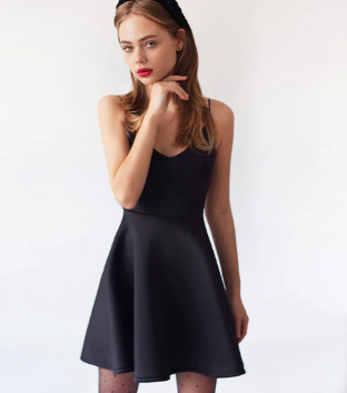 WOLFF Trendy High-Waist Zipper Knit Dress (One Piece)
