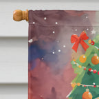 Airedale Terrier Christmas House Flag