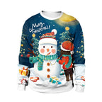 Women's Christmas Crew Neck Sweatshirt Dress | Streetwear