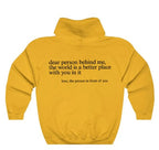 Dear Person Behind Me, Hoodie | Streetwear