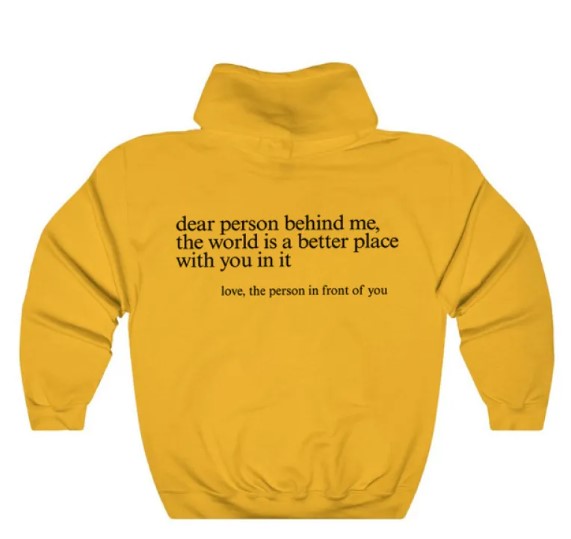Dear Person Behind Me, Hoodie | Streetwear