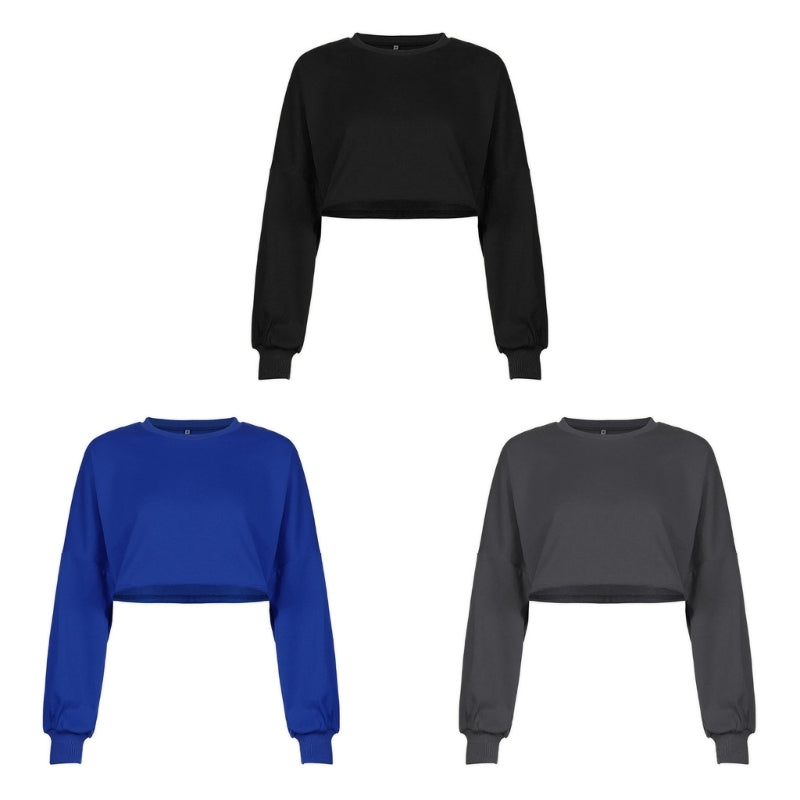 Short Cropped Hooded Sweatshirt for Yoga Fitness | Streetwear