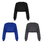 Short Cropped Hooded Sweatshirt for Yoga Fitness | Streetwear