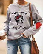 Women's Loose Round Neck Long-Sleeved Pullover Blouse | Streetwear