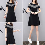 2019 Summer Women's Fashion Slim Fit Off-Shoulder Dress