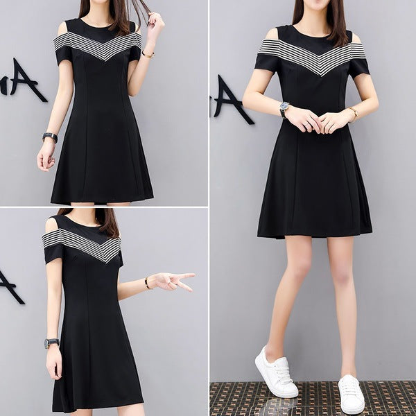 2019 Summer Women's Fashion Slim Fit Off-Shoulder Dress