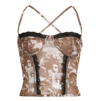2000s Japanese Style Women's Coquette Corset Tank