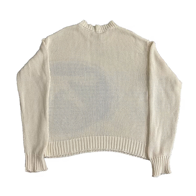 Men's Oversized Aphex Twin Knit Winter Sweater Top