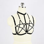 Elastic Cage Star Body Harness