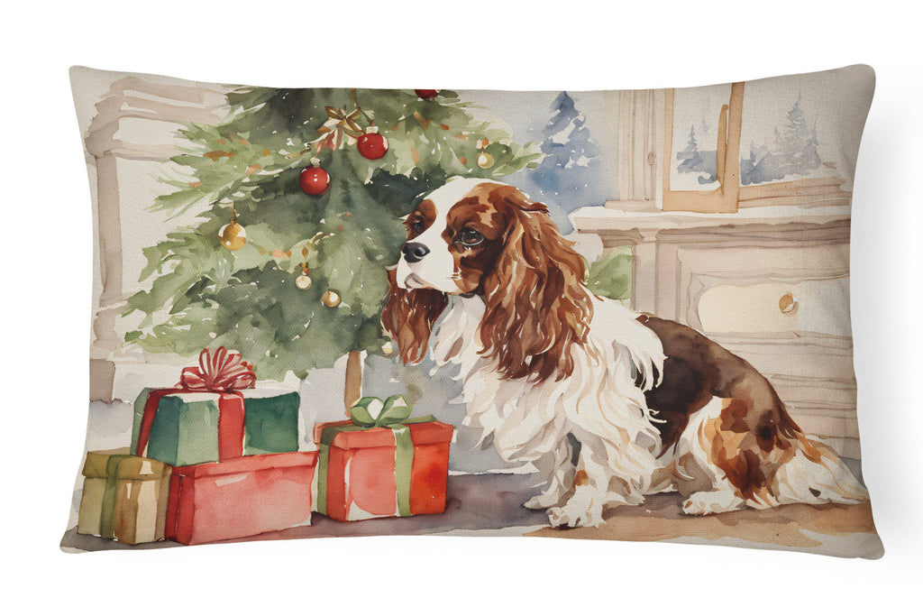 Cavalier Spaniel Christmas Throw Pillow