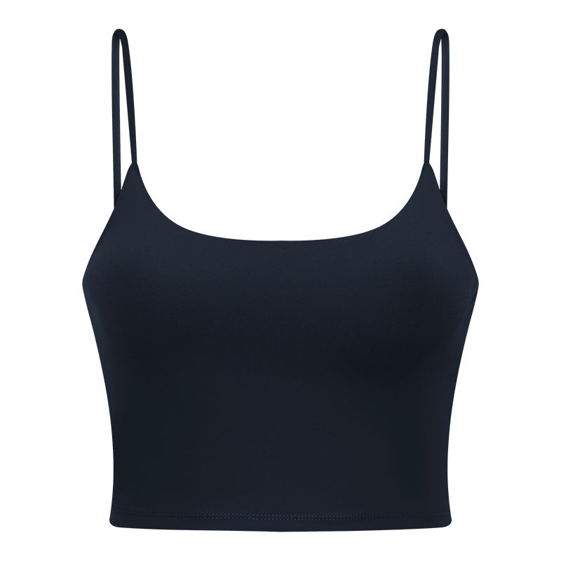Women's Sporty Yoga Tank Top with Built-in Bra