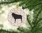 Verata Goat Christmas Ceramic Ornament