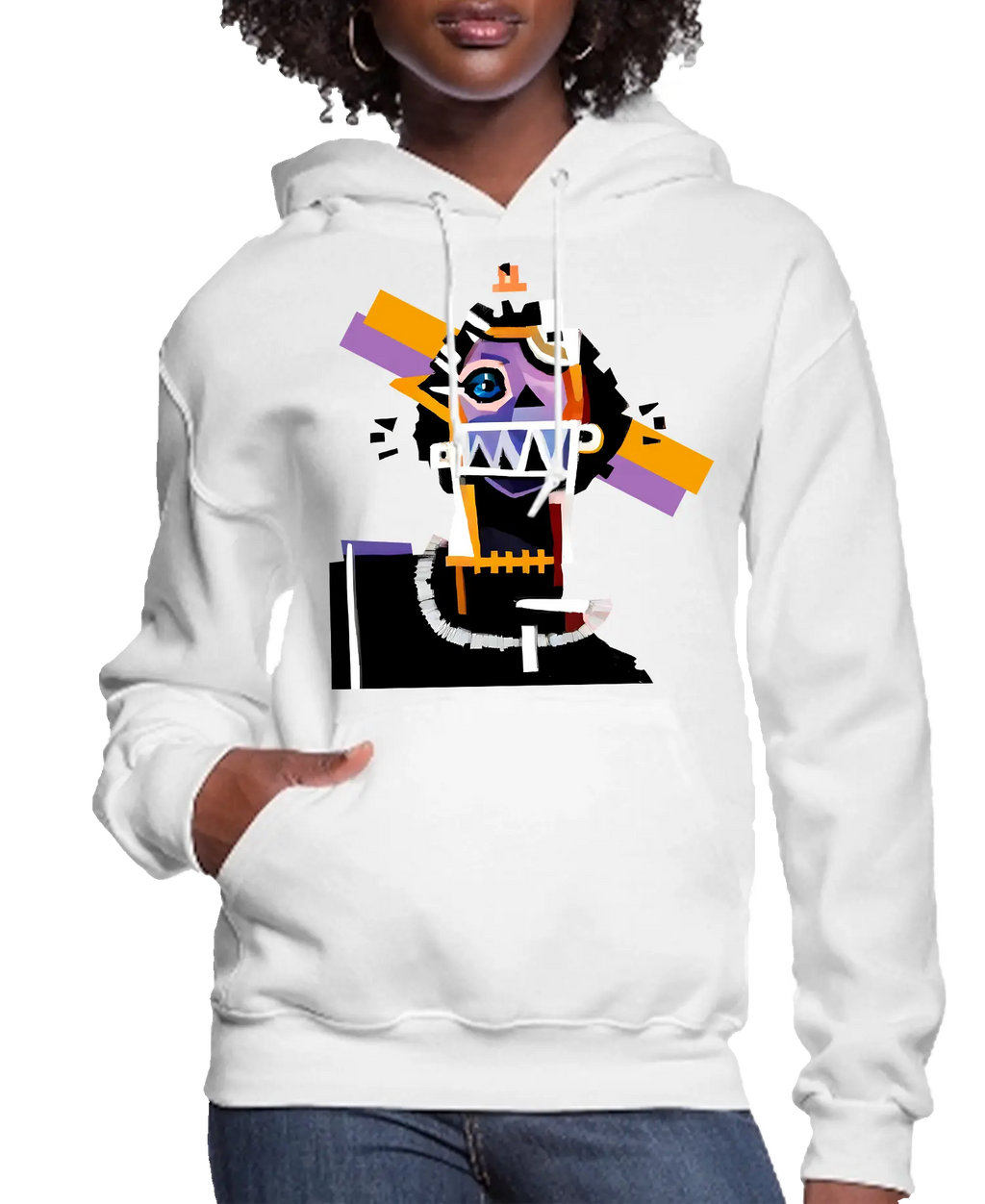Neocubism Artwork Women’s Hoodie | Streetwear