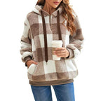 Cozy Women's Plush Hoodie with Drawstring for Fall/Winter | Streetwear