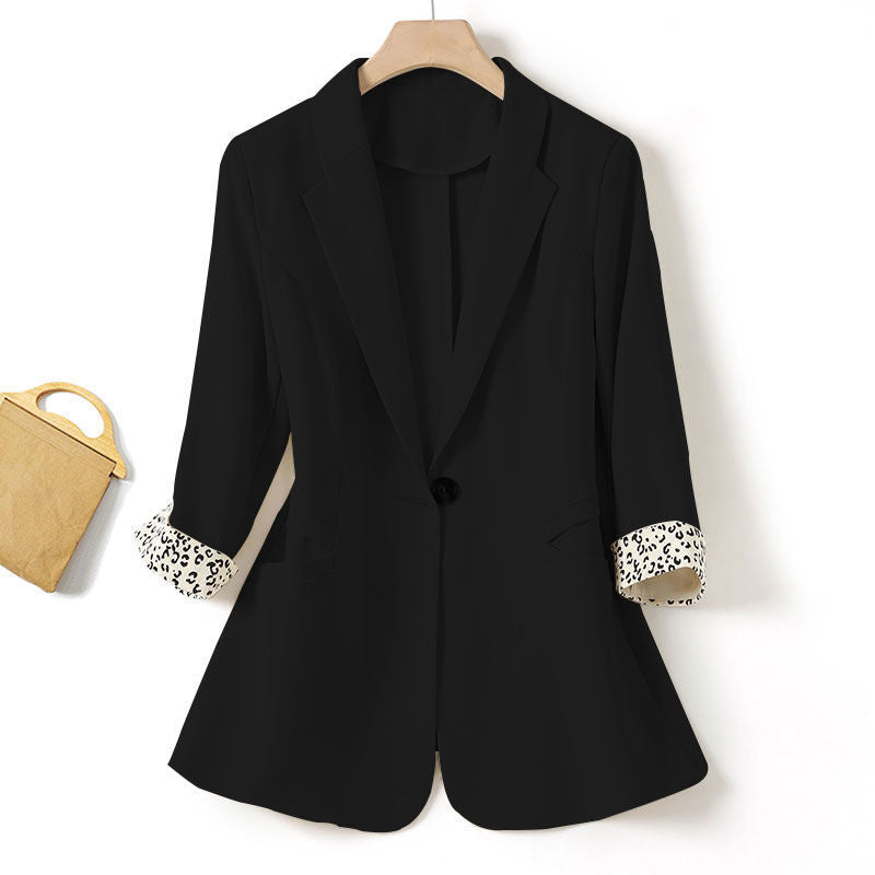 Korean Style Slim One-Button Summer Suit Jacket