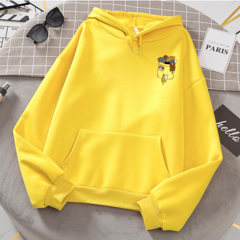Popular Women's Cat Fleece Long-Sleeve Hoodie | Streetwear