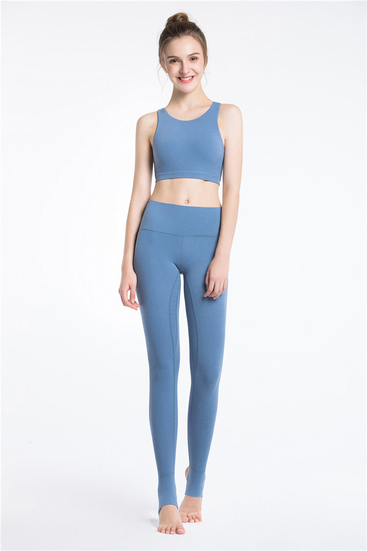 2019 Cross-Back High Neck Sports Bra & Yoga Tank Top