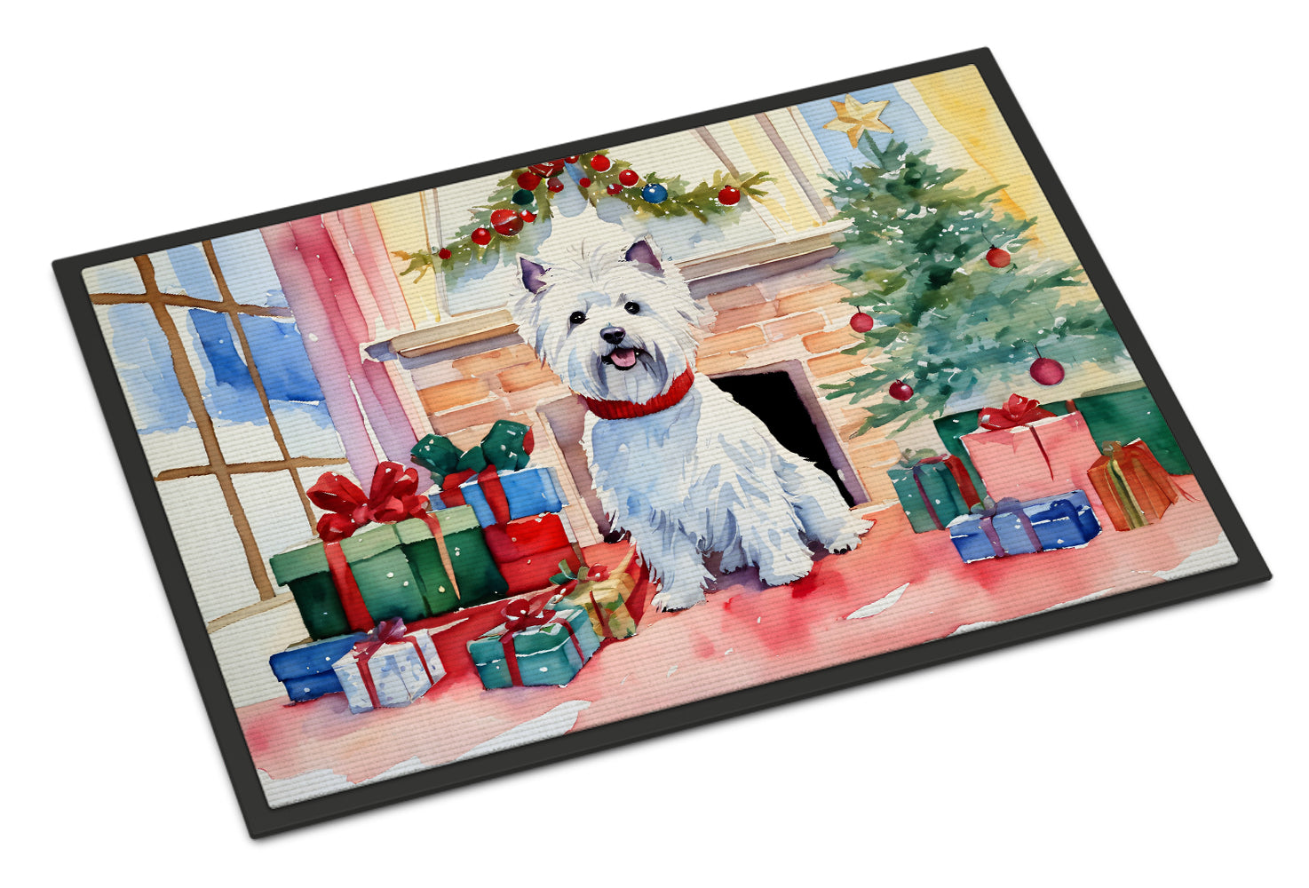 Westie Cozy Christmas Doormat