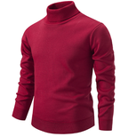 Men's Thick Velvet Turtleneck Sweater for Autumn/Winter