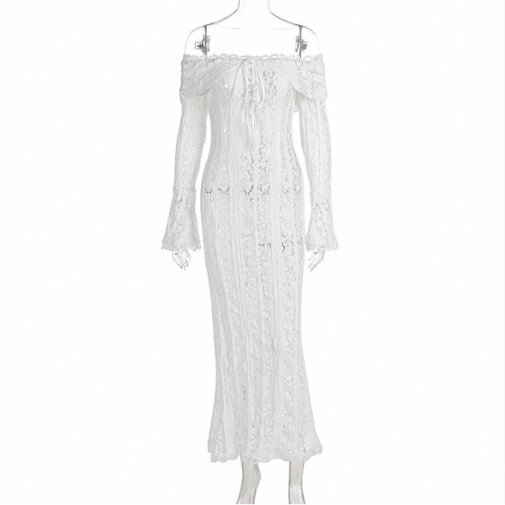 Fairy Off-Shoulder Lace Tube Top Dress