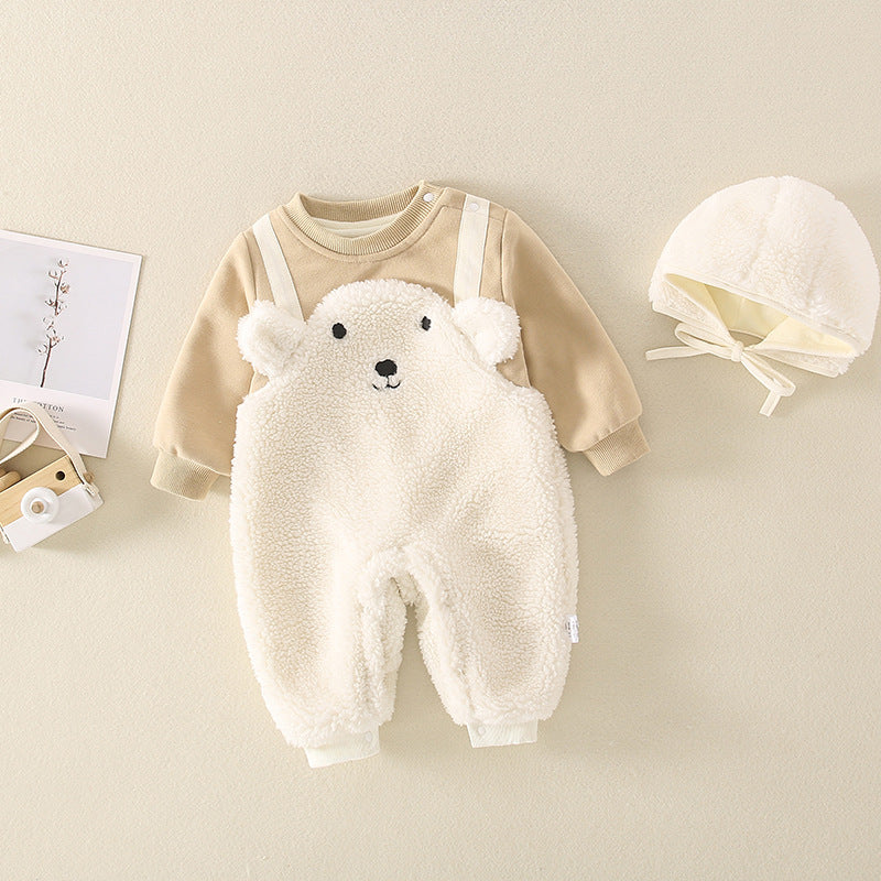 Cute Cartoon Baby Autumn Bodysuit Set for Newborns