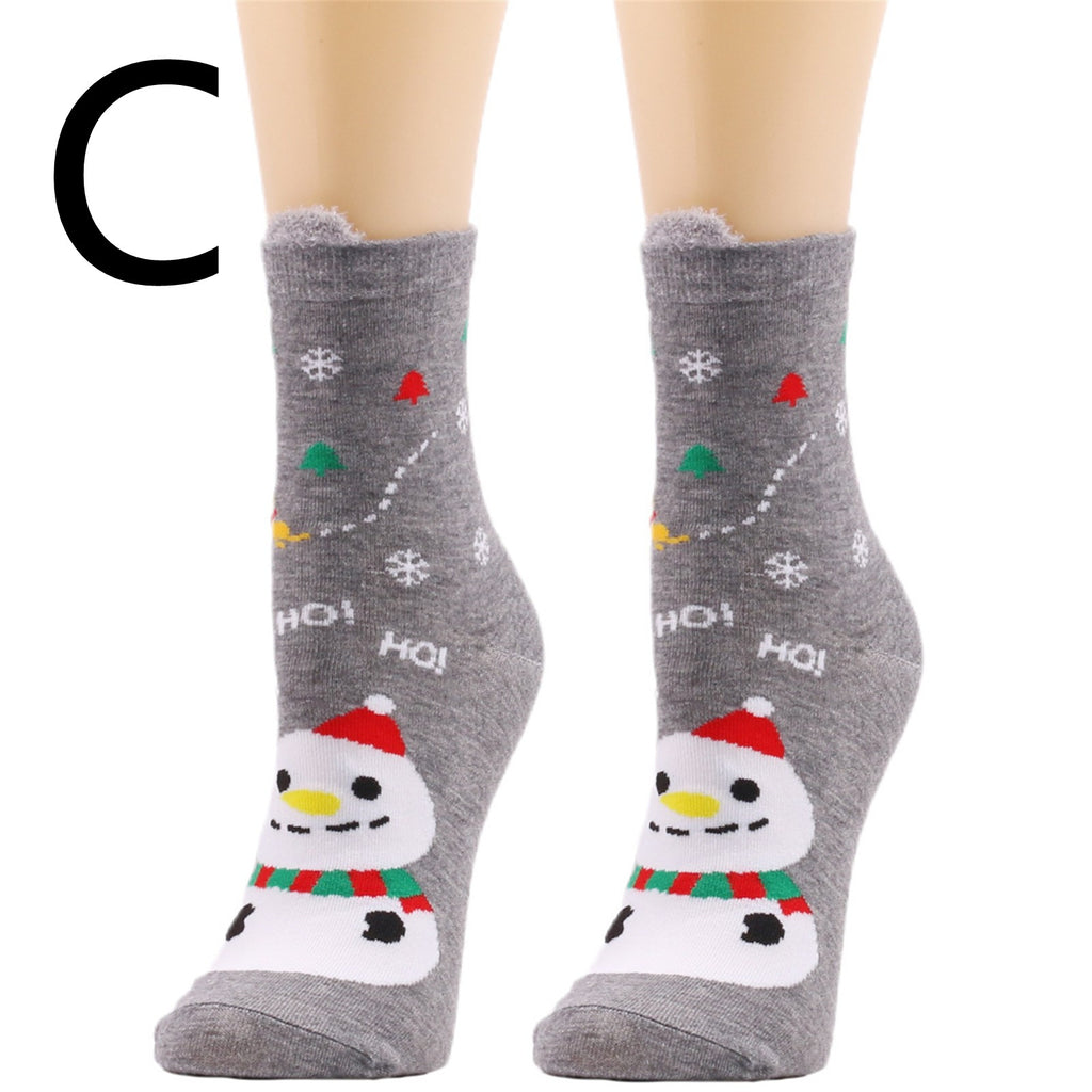 Women's Jacquard Warm Socks for Christmas Style