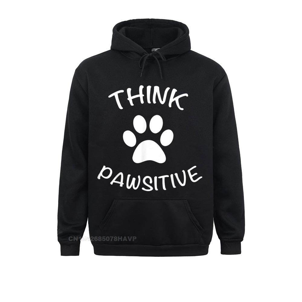 Cute Dog Paw Print Hoodie - Positive Gift for Women