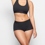 Plus Size Women's Cotton Mid-Rise Breathable Shorts