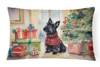 Scottish Terrier Cozy Christmas Throw Pillow
