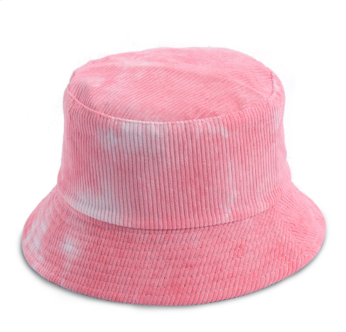 Corduroy Tie-Dye Fisherman Hat | Embroidered Cap