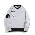 Men's Casual Multicolor Striped Round Neck Sweater