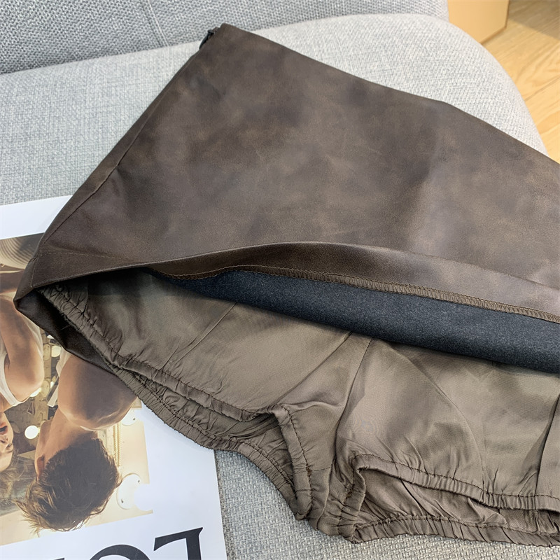 Slim Fit Short Leather Jacket