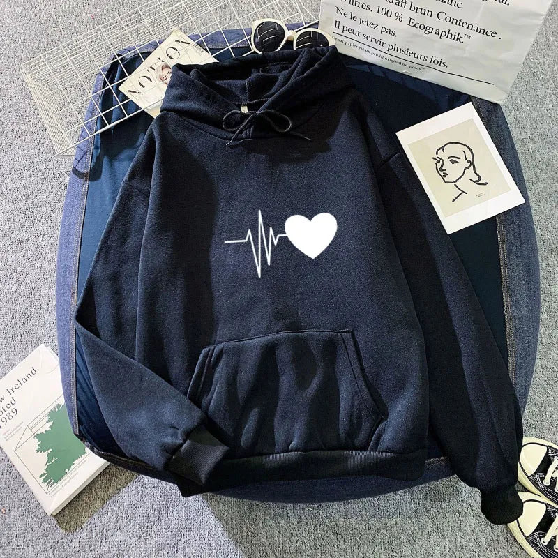 Women's Plus Velvet Hoodie | Streetwear