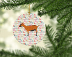 Oberhasli Goat Christmas Ceramic Ornament