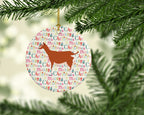 Toggenburger Goat Christmas Ceramic Ornament
