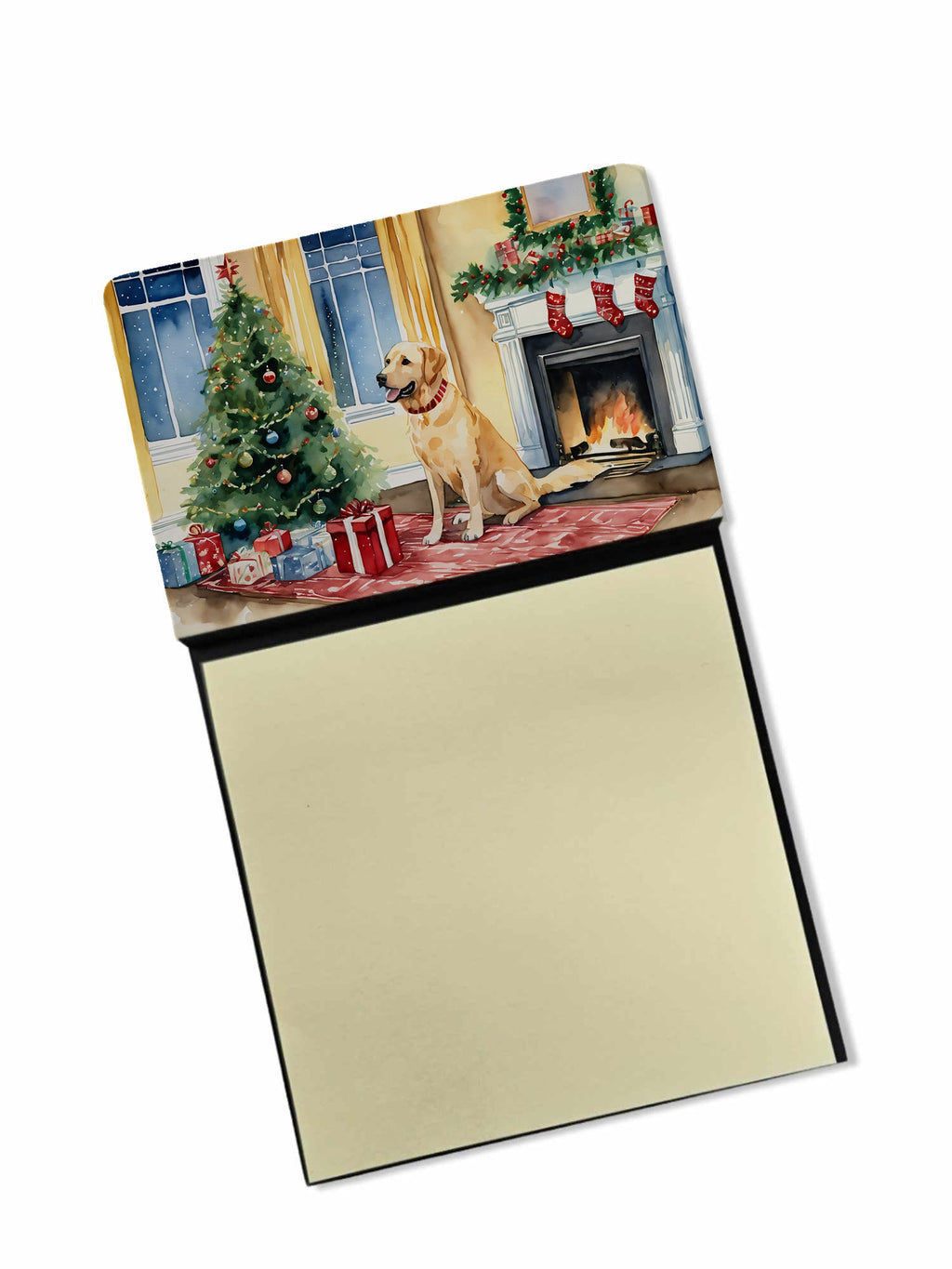 Labrador Retriever Cozy Christmas Sticky Note Holder