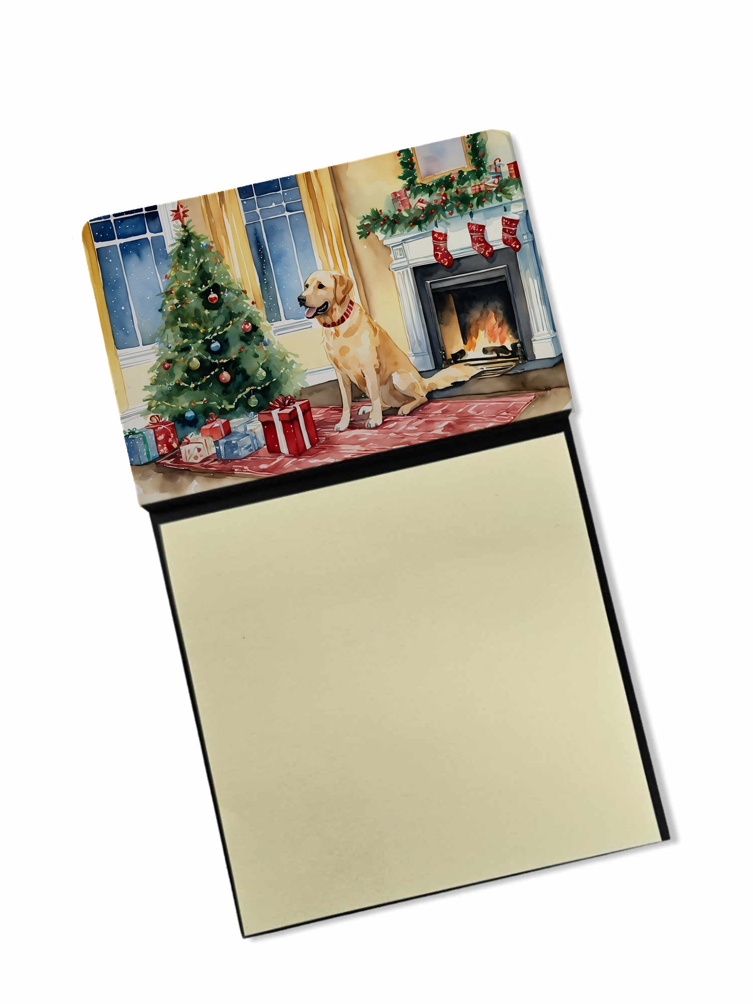 Labrador Retriever Cozy Christmas Sticky Note Holder