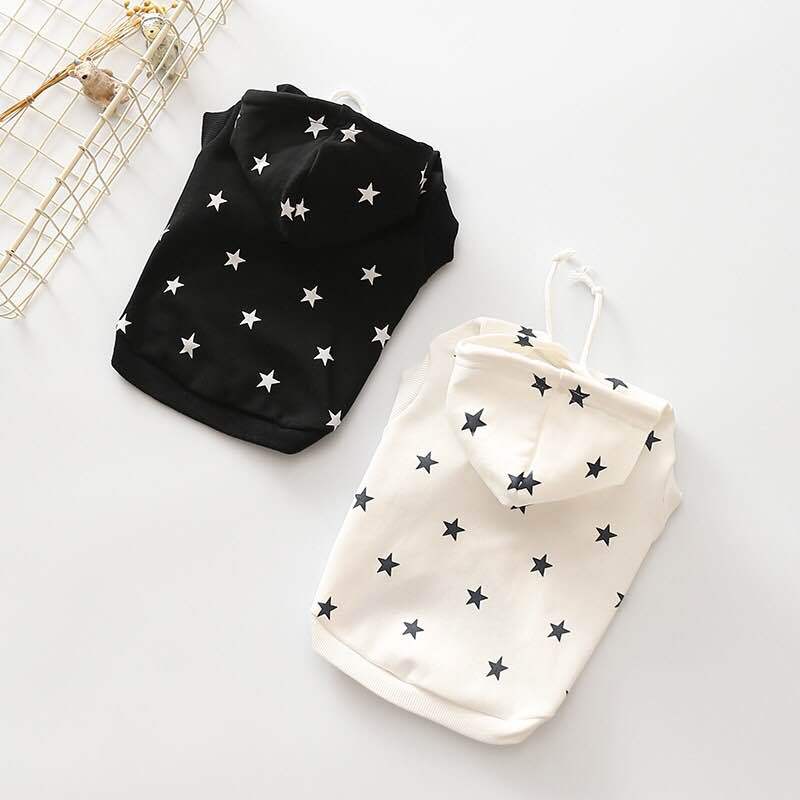 Printed Hooded Sweater for Small and Medium Dogs