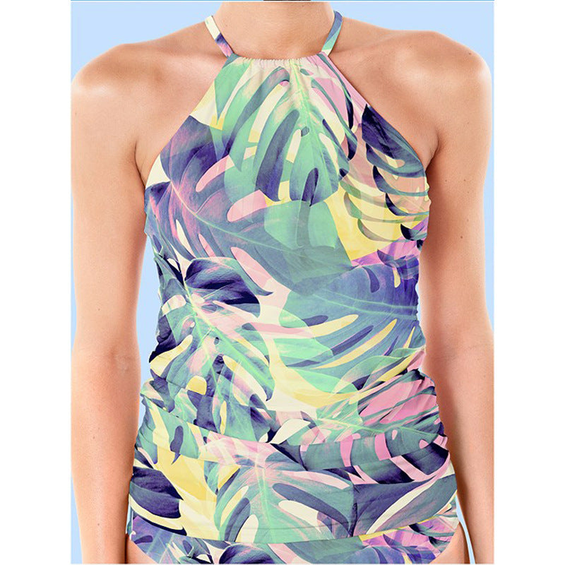 Plus Size Women's Swimwear - Tankini Bikini Set