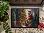 Miniature Pinscher and Santa Claus Doormat