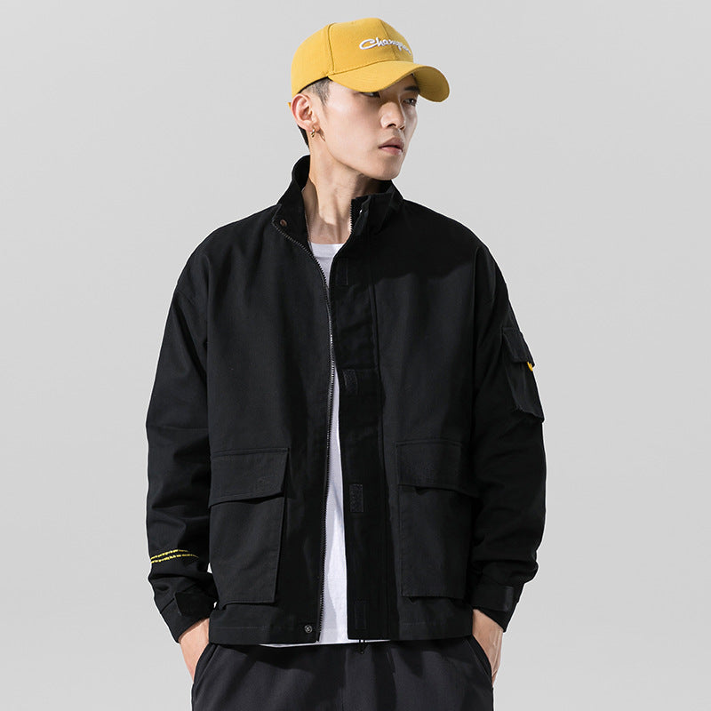Cotton Lapel Workwear Casual Jacket