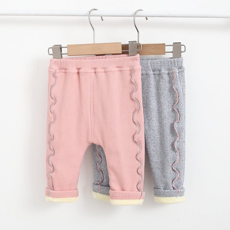 Fleece Denim Lace Trousers