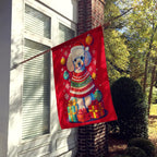 Poodle Holiday Christmas House Flag
